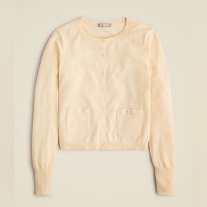 Crewneck cardigan in premium ultrafine cotton Size XL EUC